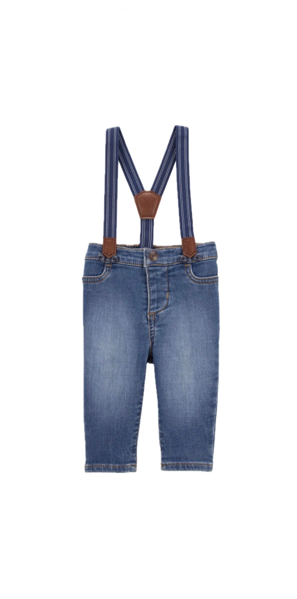 Oshkosh Baby Jeans Pants w/ Suspenders