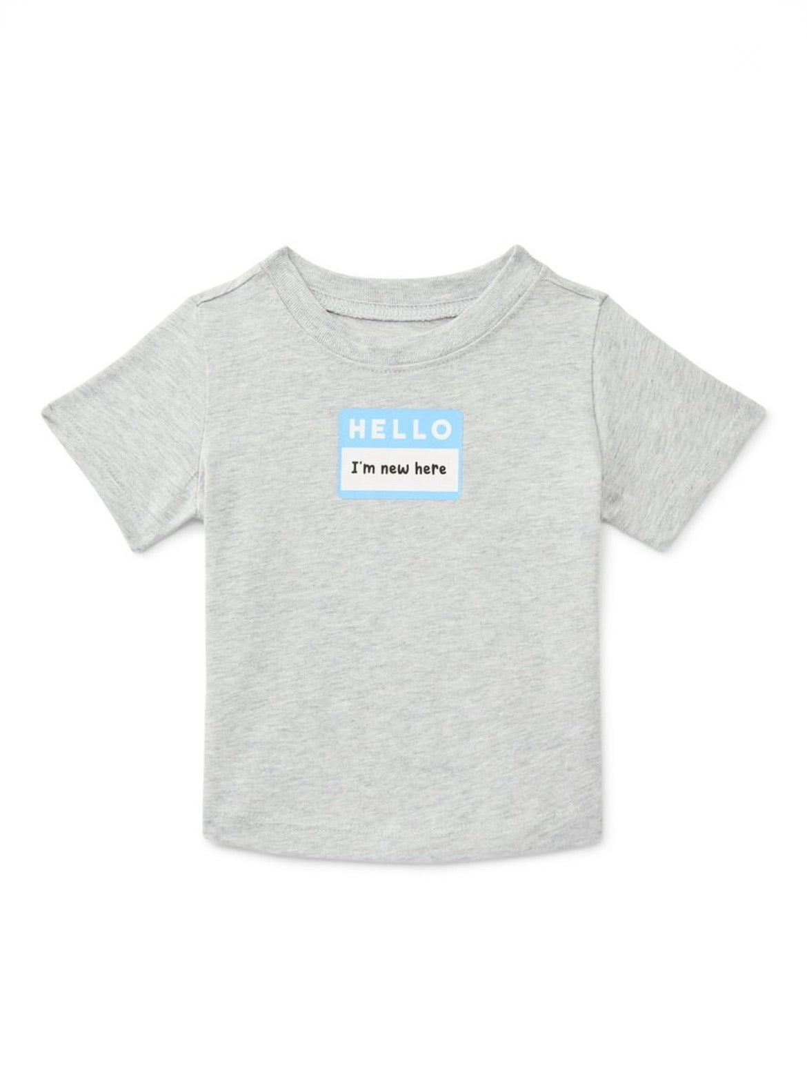 Wonder Nation Baby Boys Crewneck Tee with Short Sleeves, Sizes 0/3M-24M