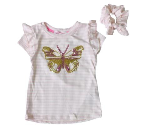 Young hearts girls top w/bow scrunchie image 0