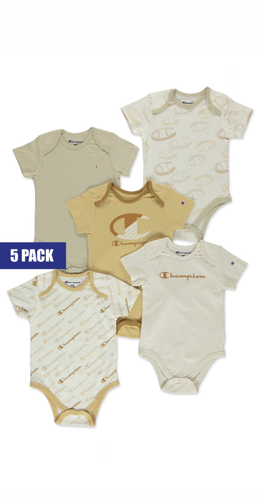 Champion 5pk Baby Onesies