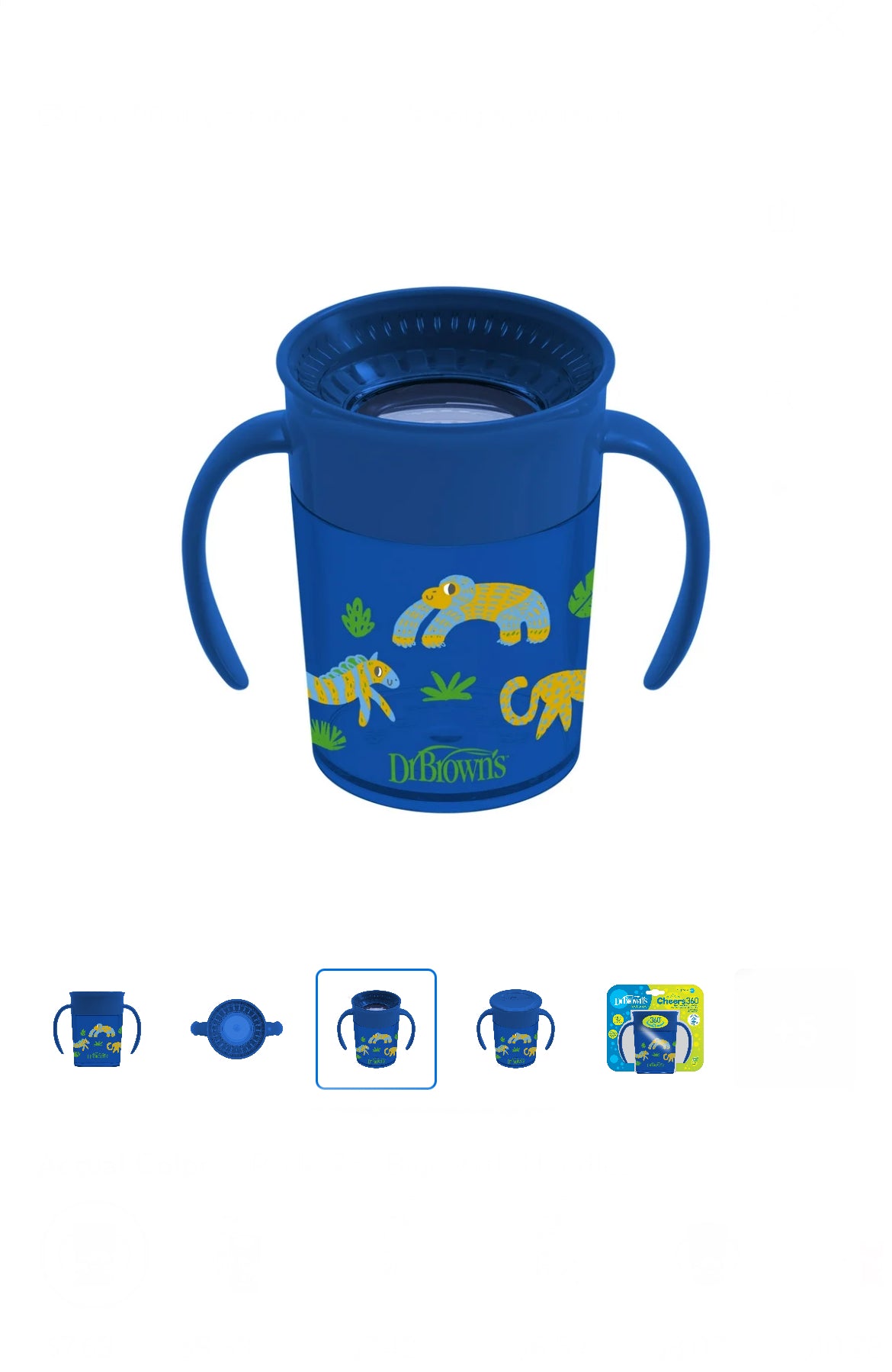 Dr. Brown’s Milestones Cheers 360 Cup Spoutless Transition Cup with Handles for  image 1