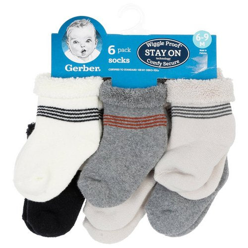 Gerber 6pk Baby Sock image 1