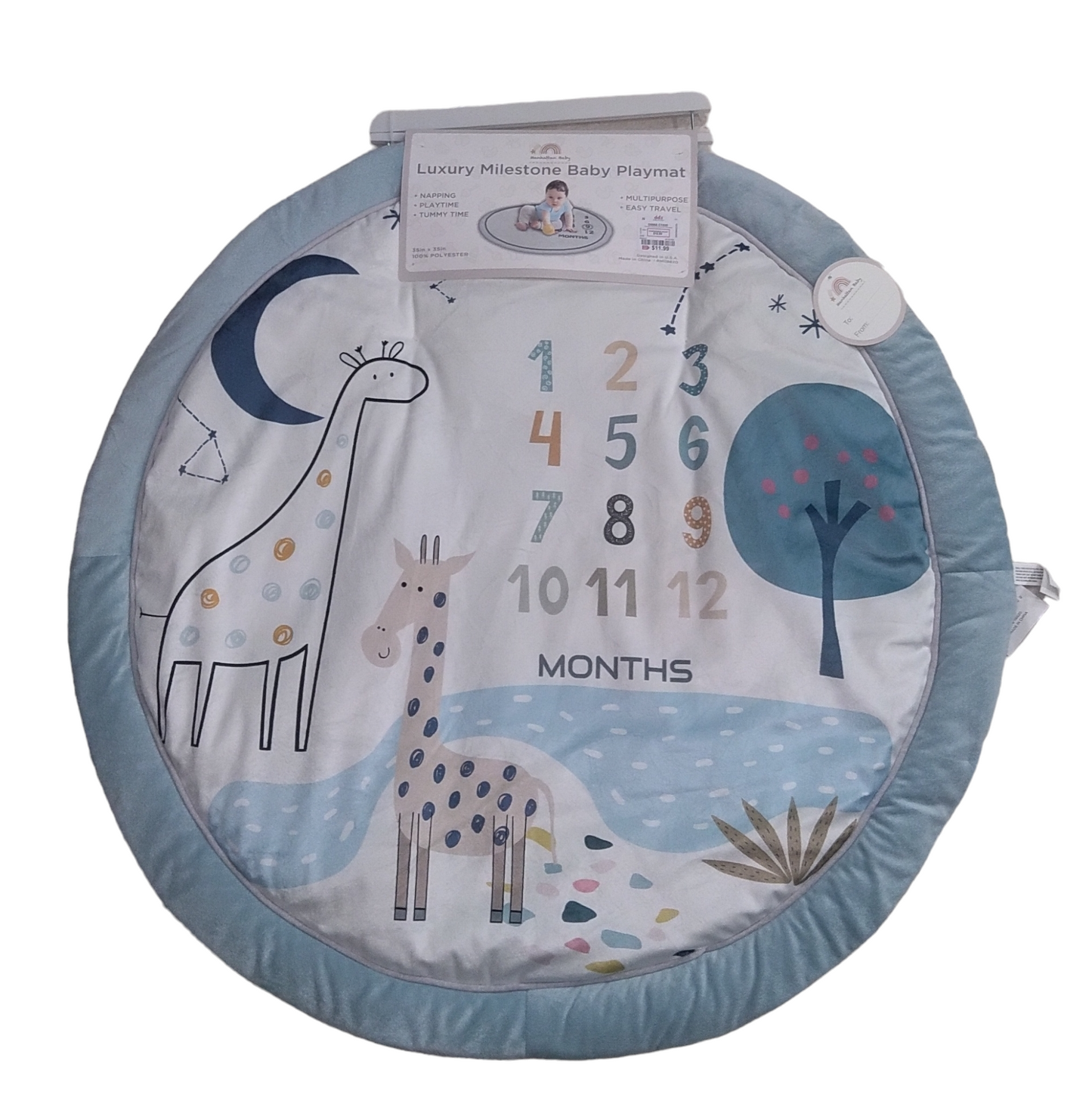 Luxury Milestone Baby Play Mat image 1