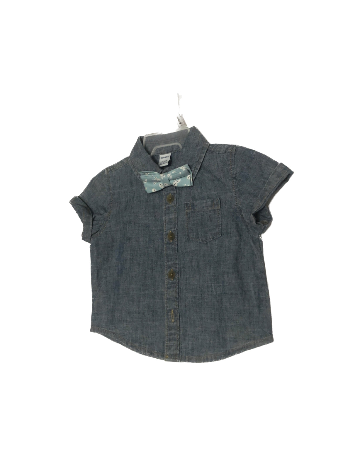 Old Navy Boys Bowtie Jeans Shirt image 0