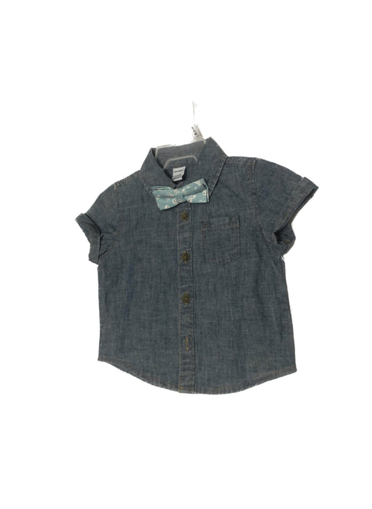 Old Navy Boys Bowtie Jeans Shirt image 0
