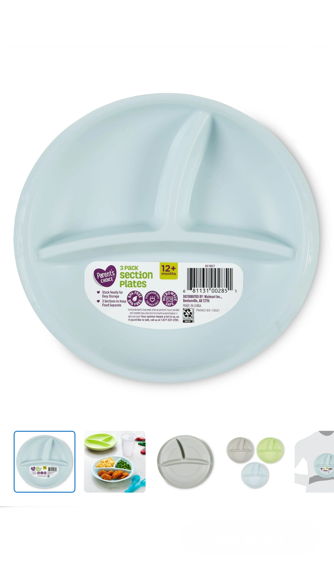 Parent Choice 3pk section Plates image 0