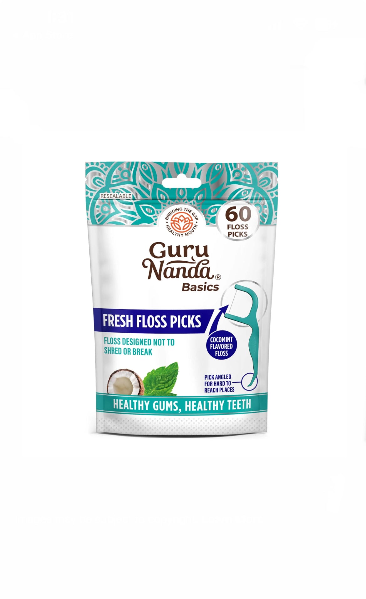 Guru Nanda Floss Picks 60ct image 0