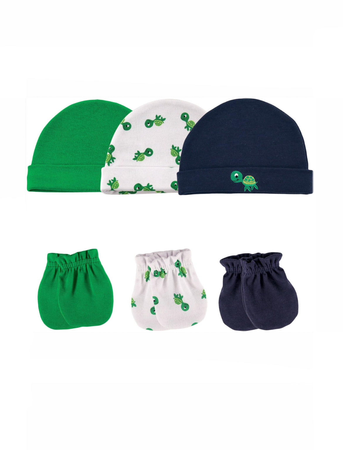 Luvable Friends 6pc Hat & Mitten set image 0