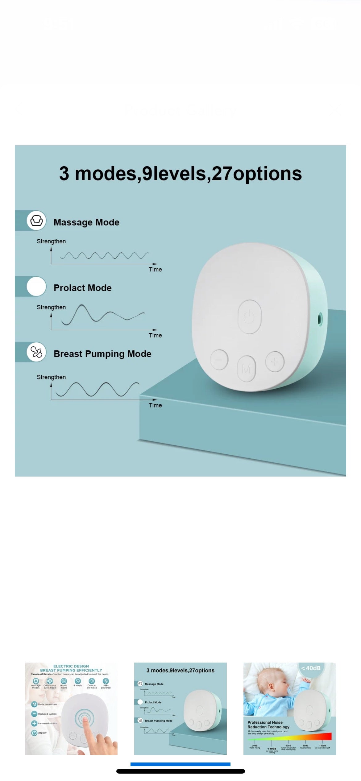 iFanze Double Electric Breast Pump image 3