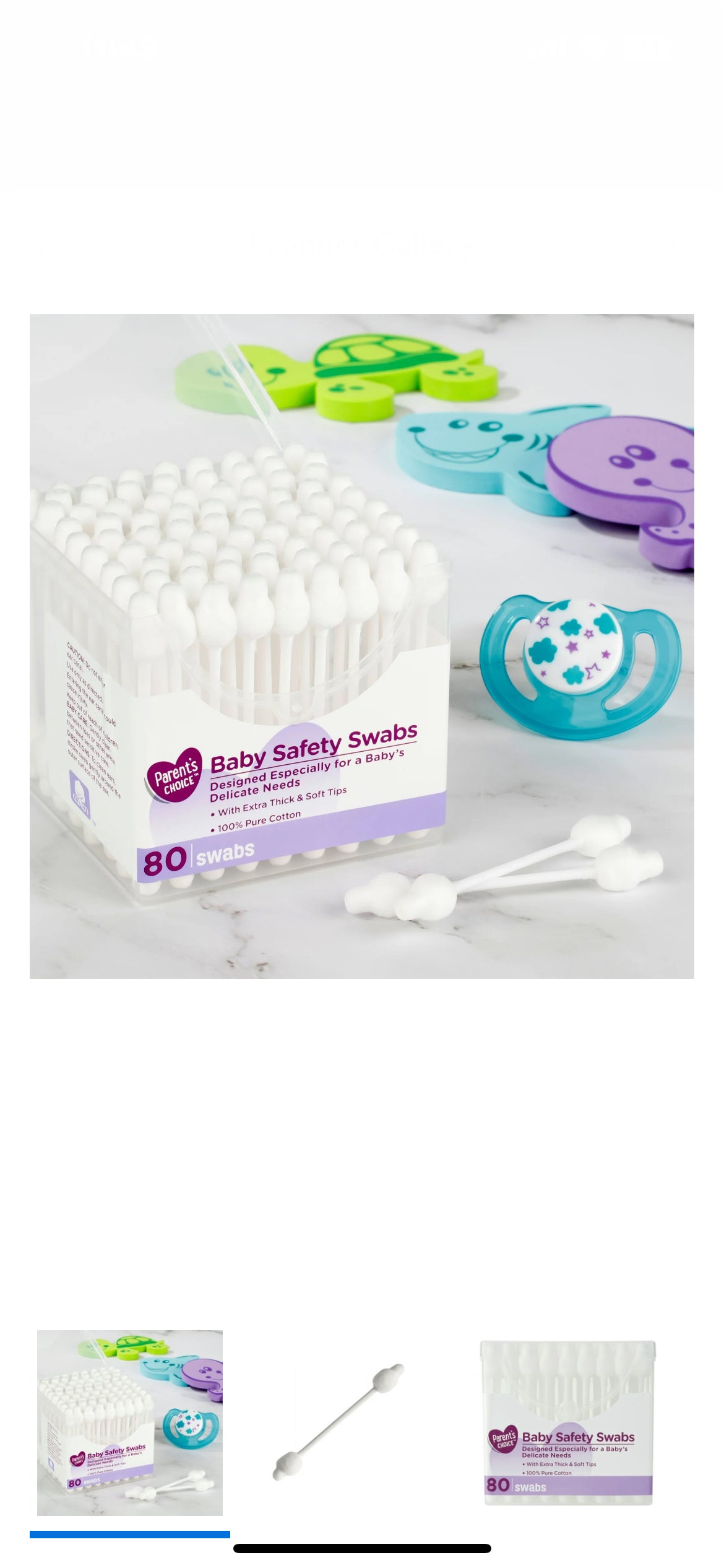 Parent's Choice Baby Safety Swabs, 80 Count image 3
