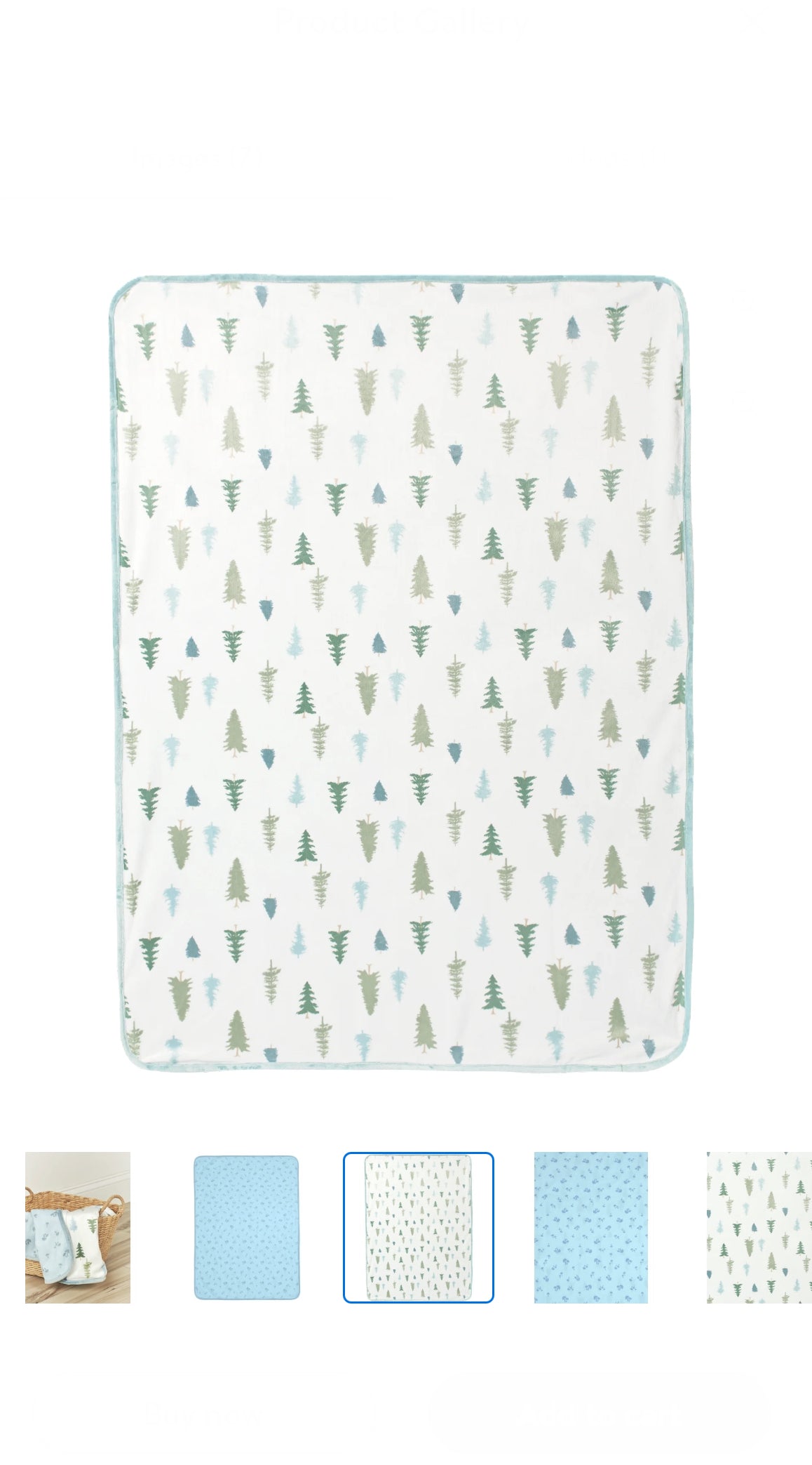 Modern Moments by Gerber Reversible Plush Blanket, image 2