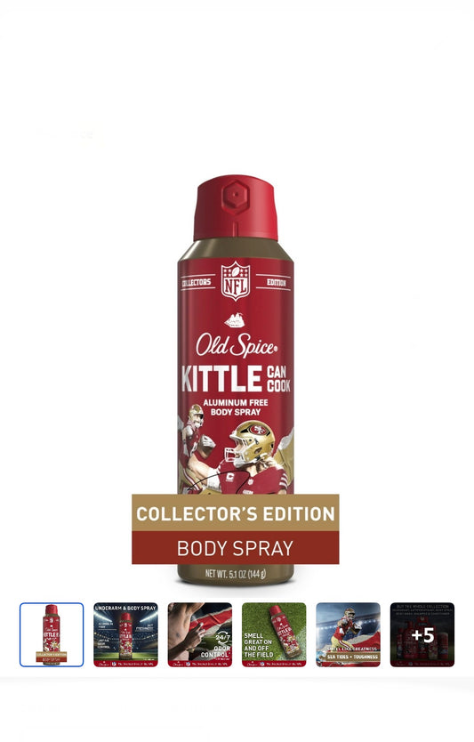 Old Spice Men's Aluminum Free Deodorant Body Spray, NFL Collection, 5.1oz (144g)