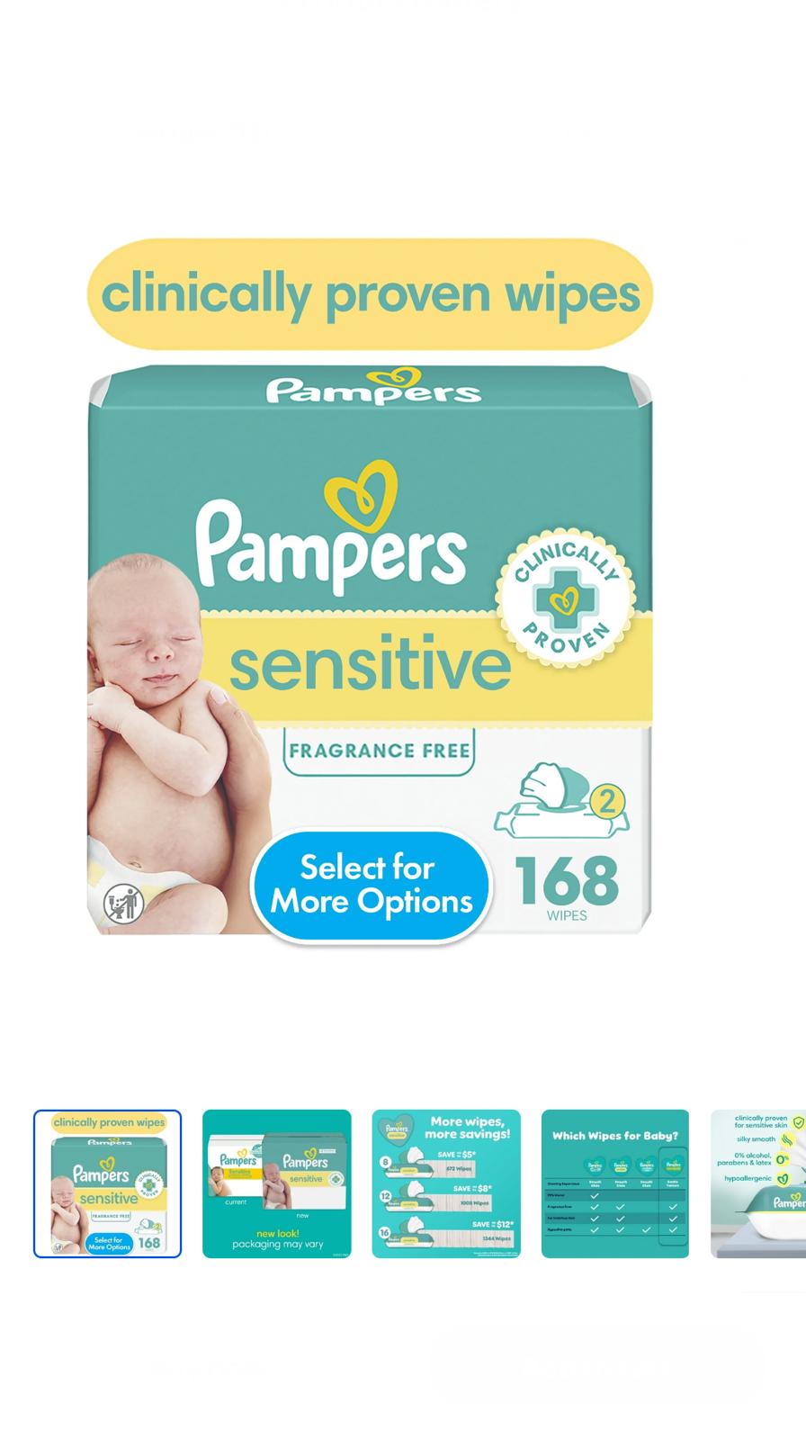 Pampers  Sensitive Diaper  image 2