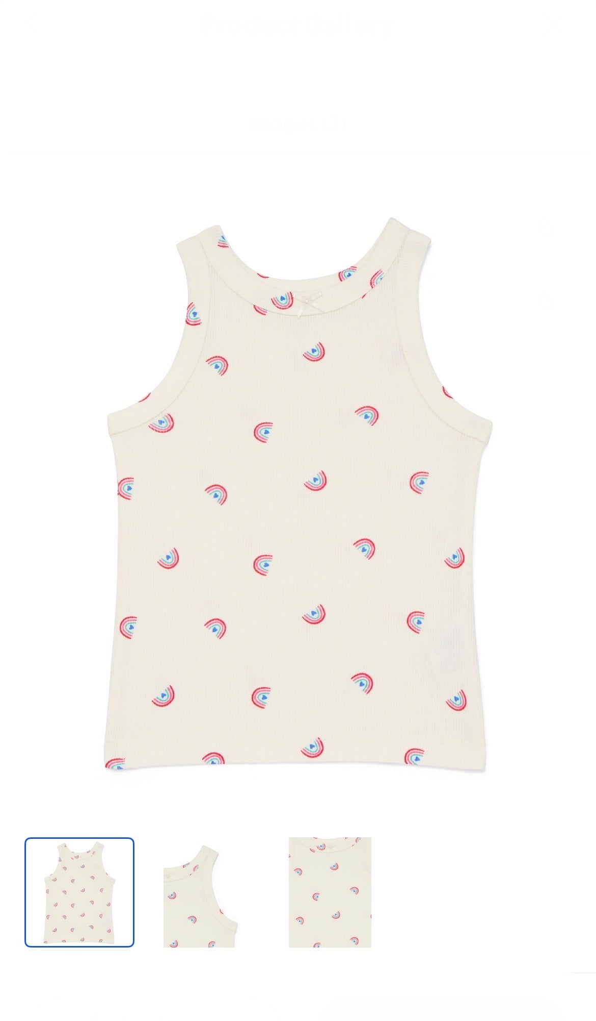 Wonder Nation Toddler Girls Ribbed Tank Top, Sizes 18M-5T