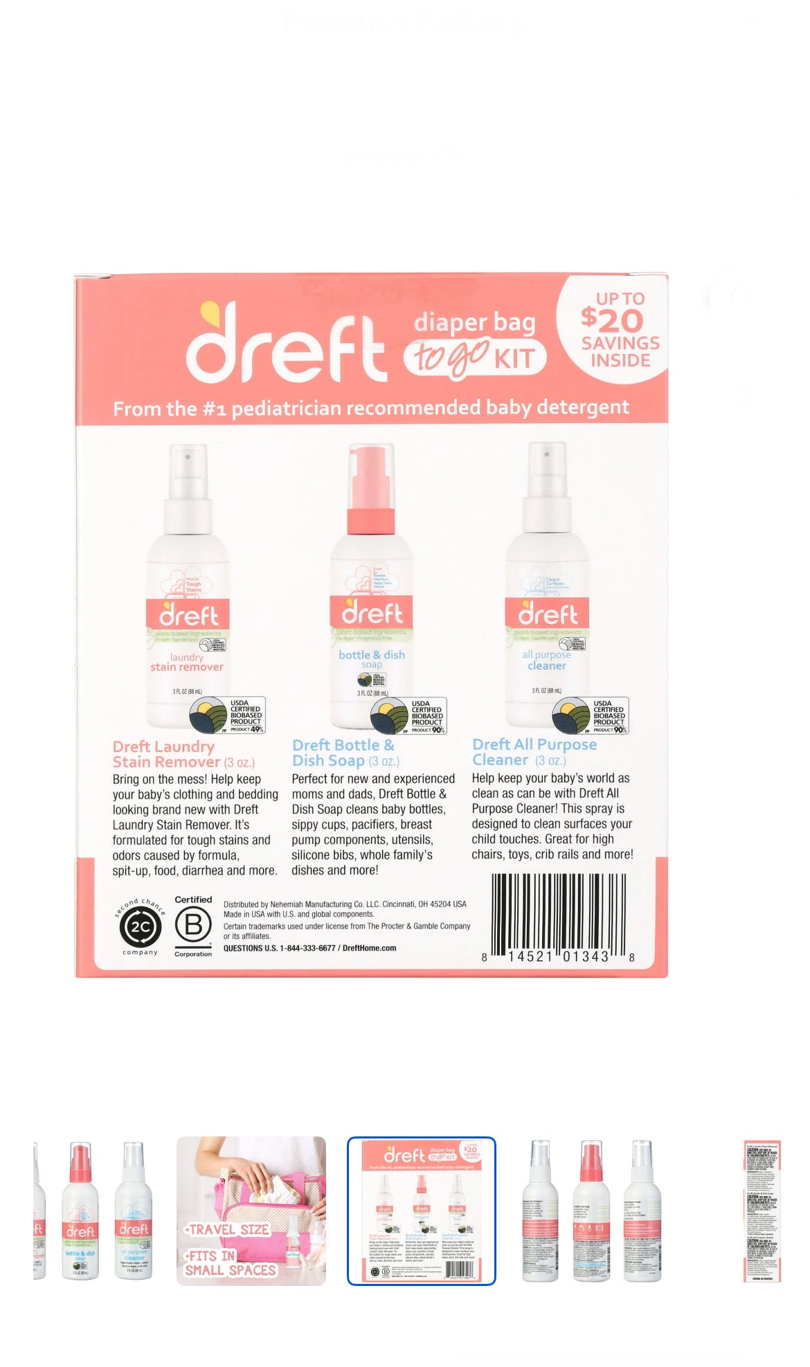 Draft Diaper Bag to-go Kit