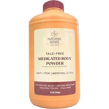 Natural sense Talc-free Medicated Body Powder 8 oz (226g)