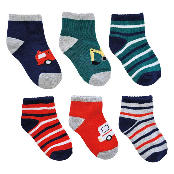 Lily & Dan Toddler Low Cut Socks 6pk image 0