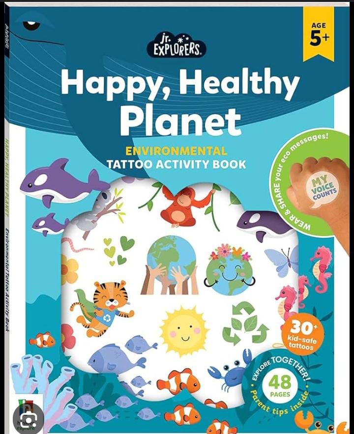 "Happy,Healthy,Planet" activity tattoo book image 0
