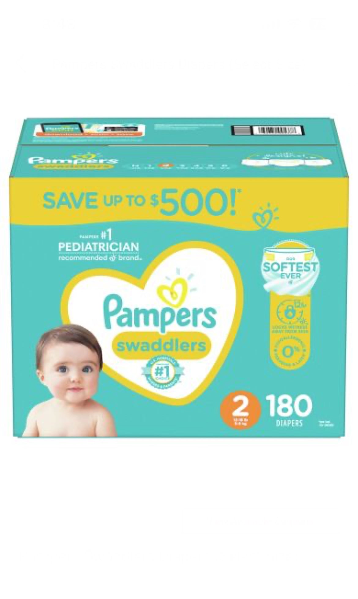 Pampers Swaddlers Diaper image 1