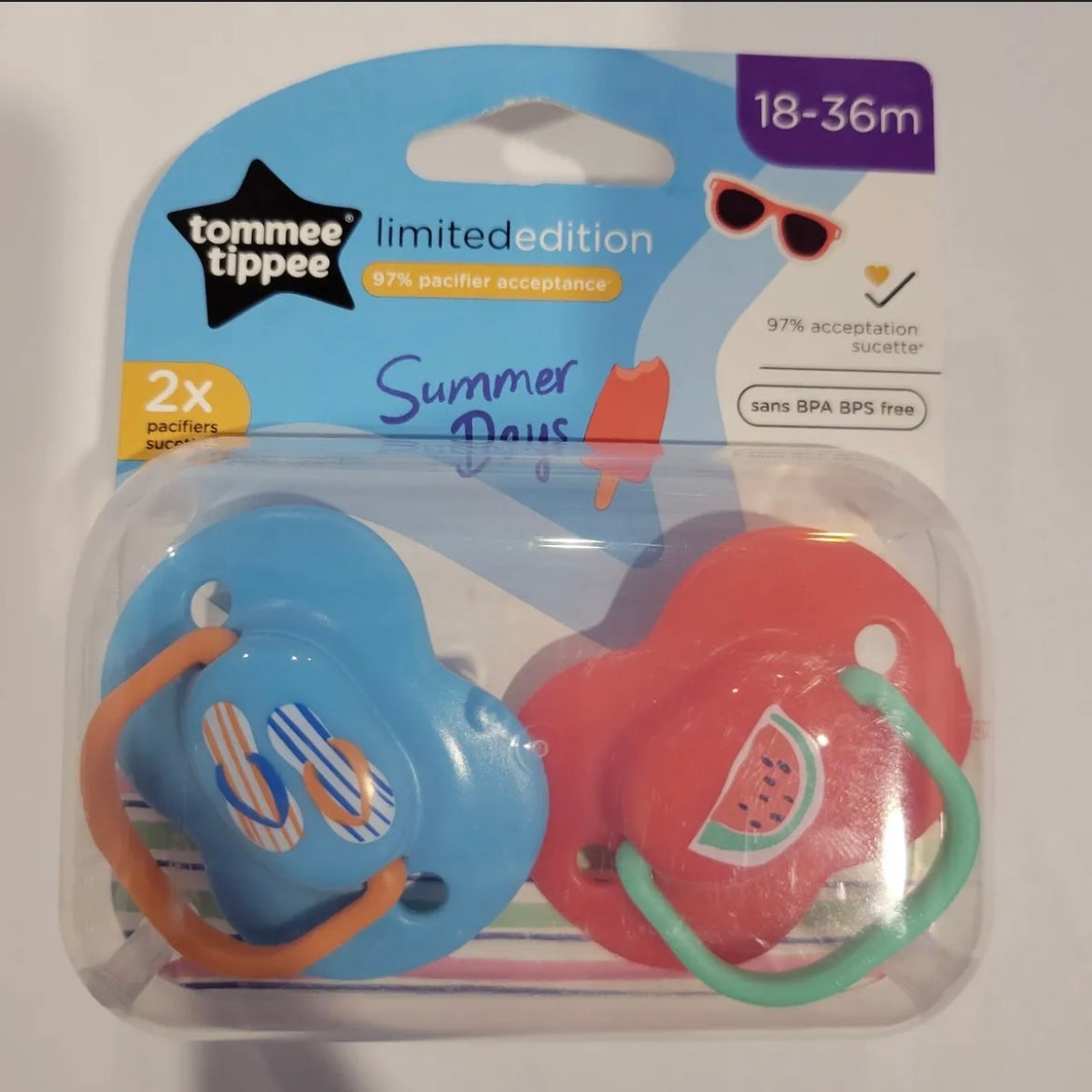 Tommee Tippee 2pk pacifier - special edition - summer days  image 2