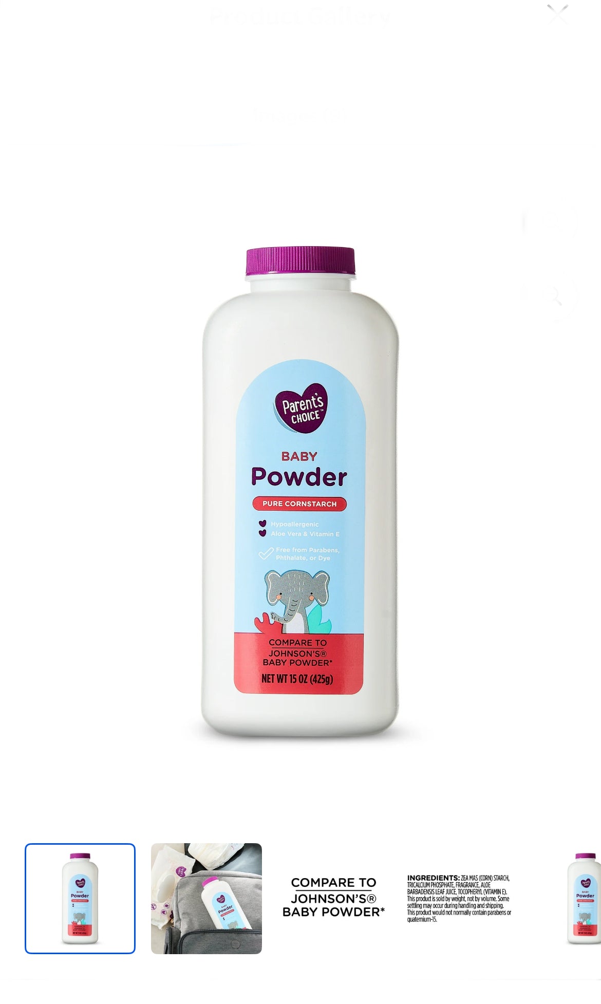 Parent Choice Baby Powder 15 oz (425g) image 0