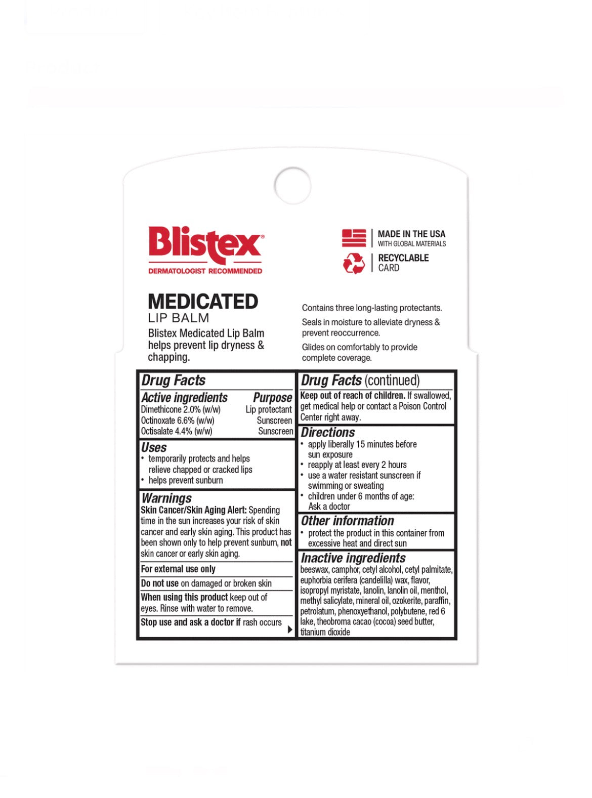 Blistex Medicated Balm