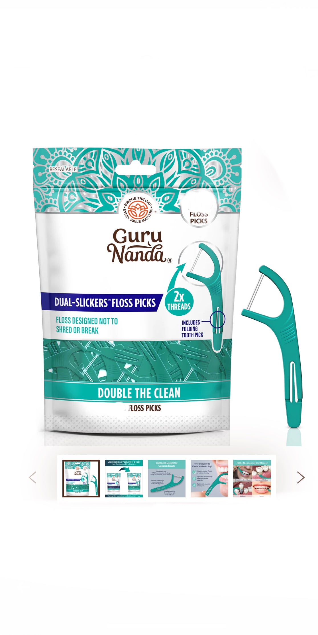 Guru Nanda Floss Picks 60ct image 1