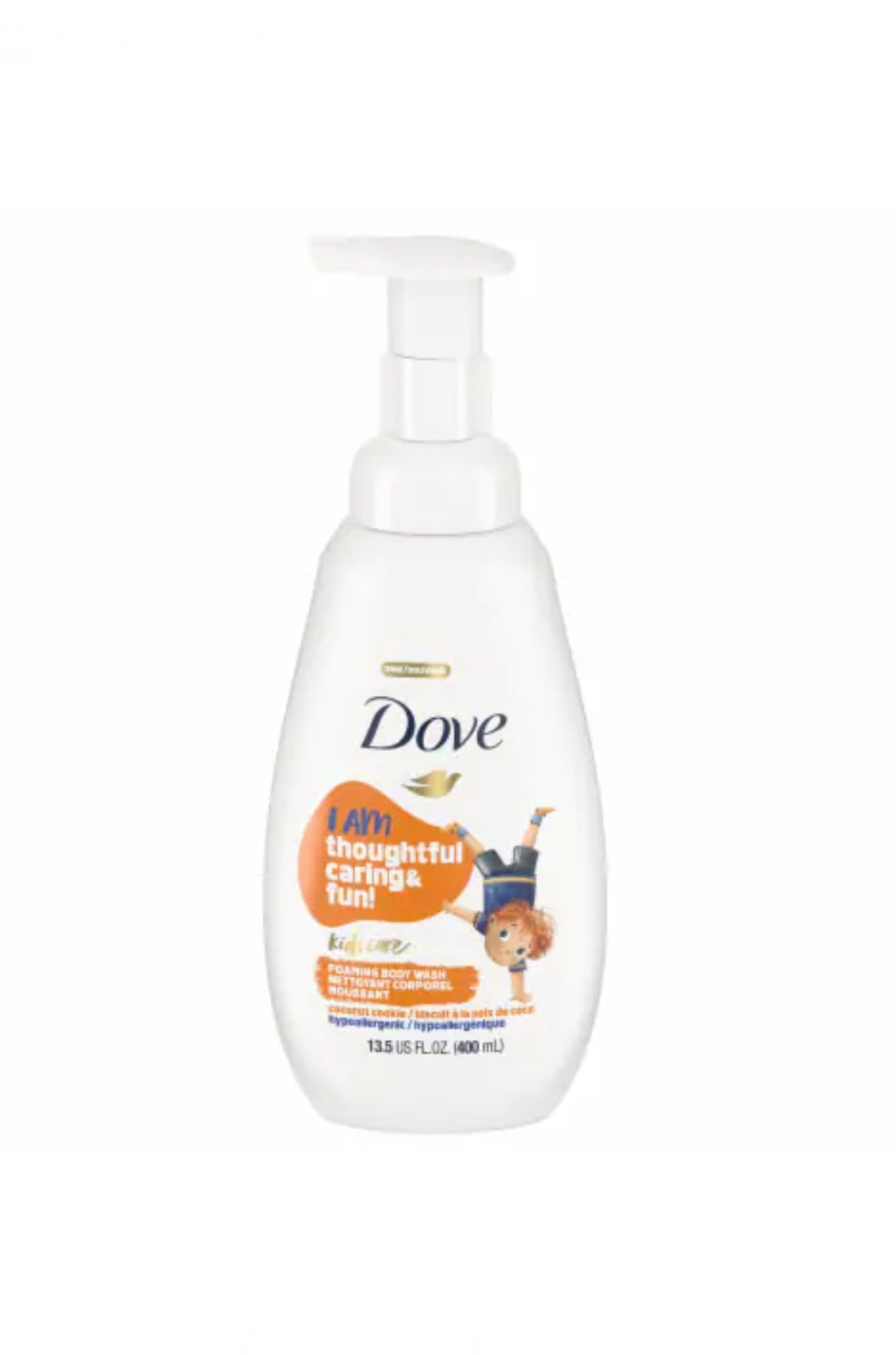 Dove Kids Care  Hypoallergenic Foaming Body Wash (13.3 fl oz) image 3
