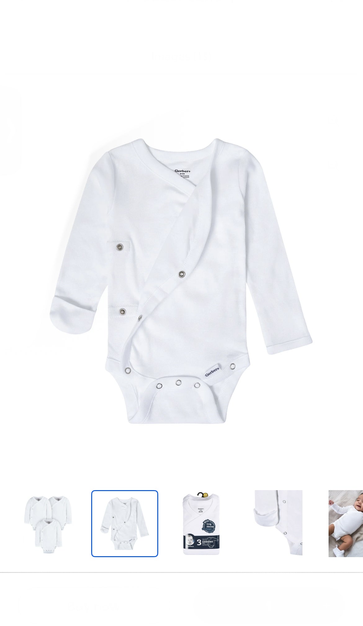 Gerber Long Sleeve Chemise Pinunder  image 1