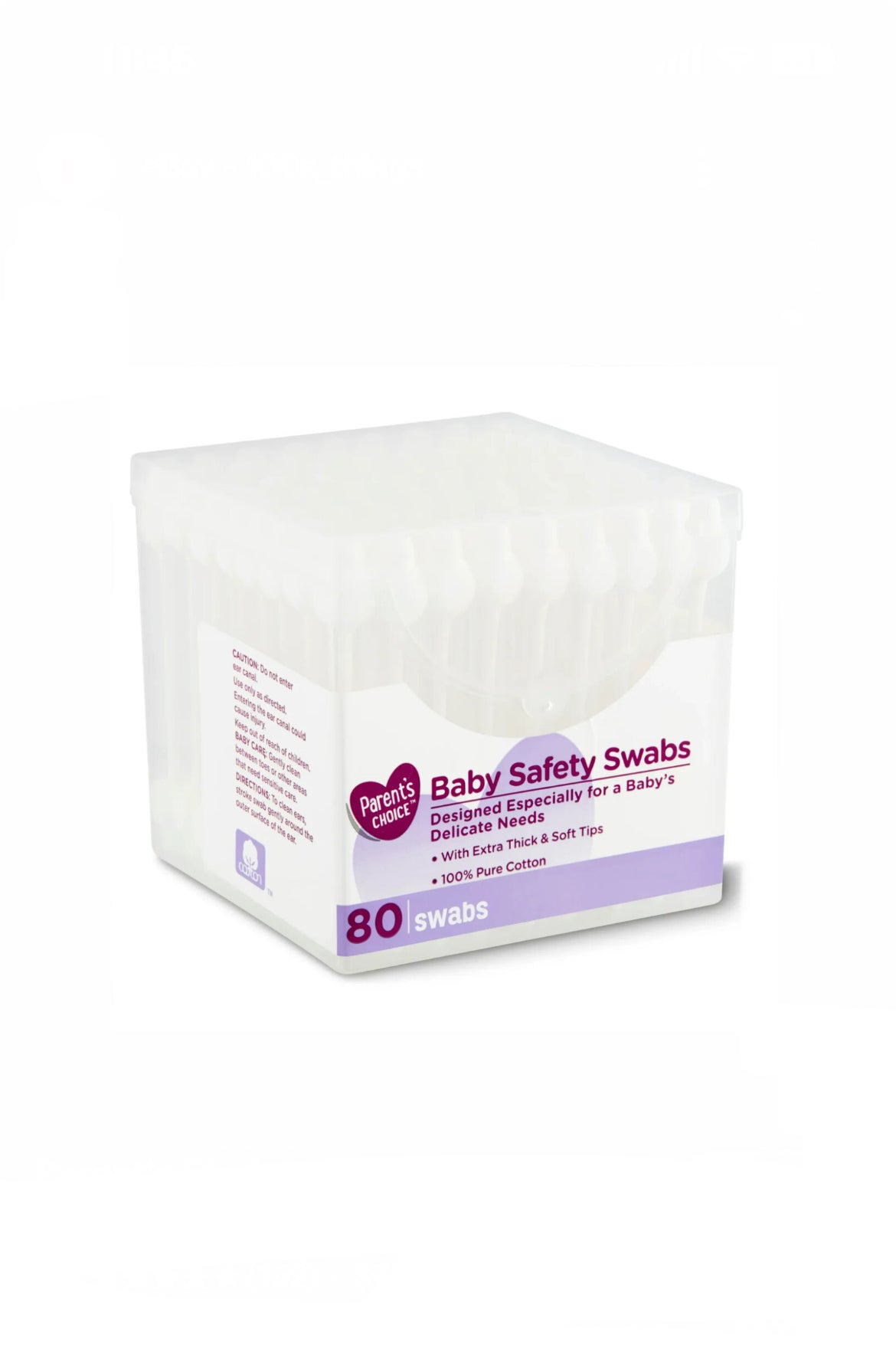 Parent's Choice Baby Safety Swabs, 80 Count image 0