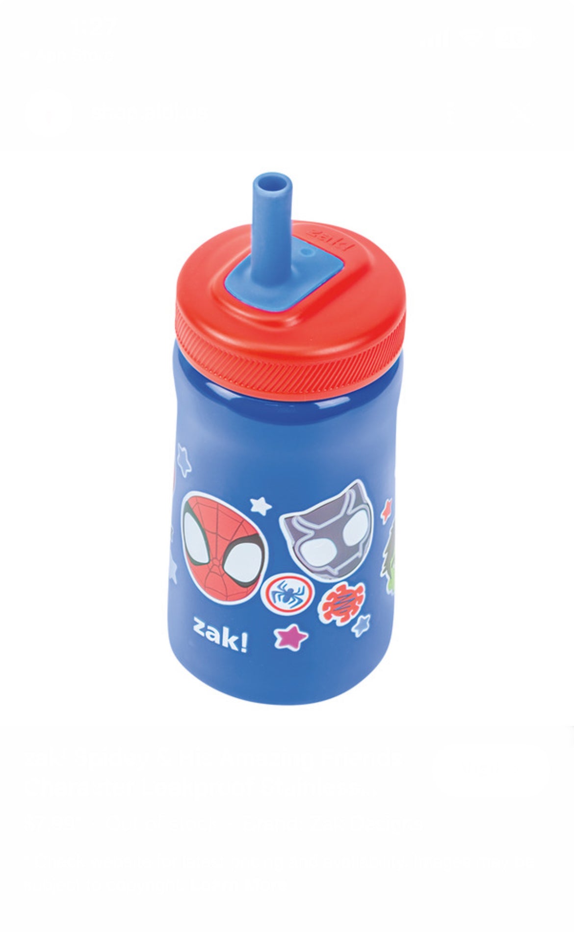 Zak! Stainless Steel Leak Proof Character Tumbler 11oz image 2