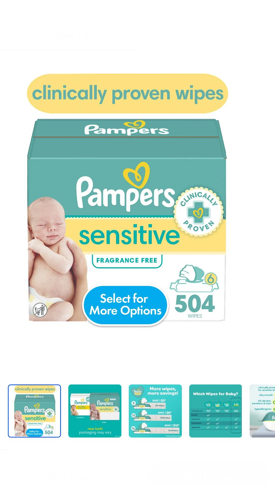 Pampers  Sensitive Diaper  image 3