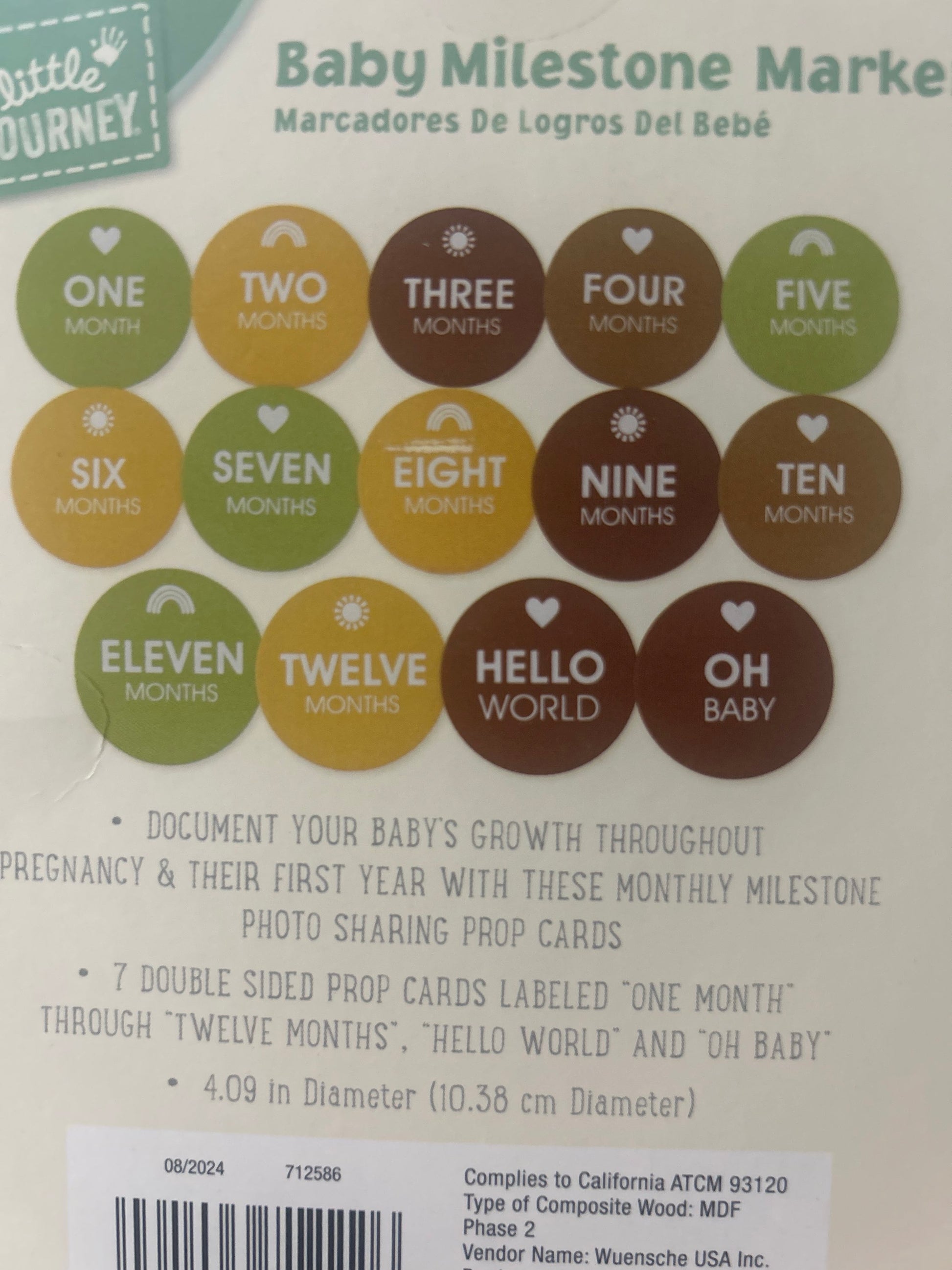 Little Journey Baby Milestone Markers image 4