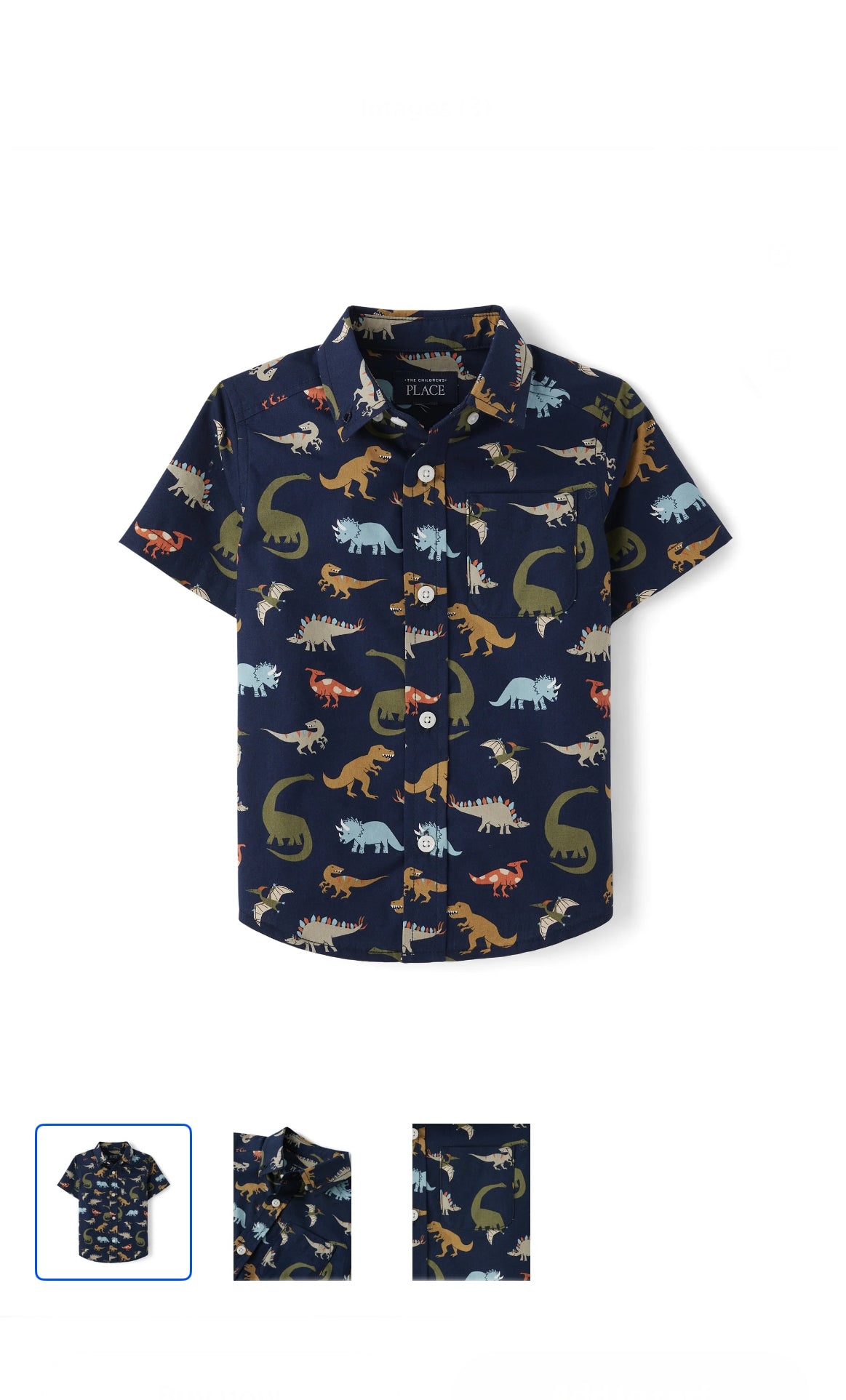 The Children's Place Toddler Boys Short Sleeve Allover Doodle Woven Top