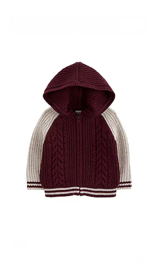 Oshkosh Baby Boys Hooded Long Sleeve Cardigan image 0