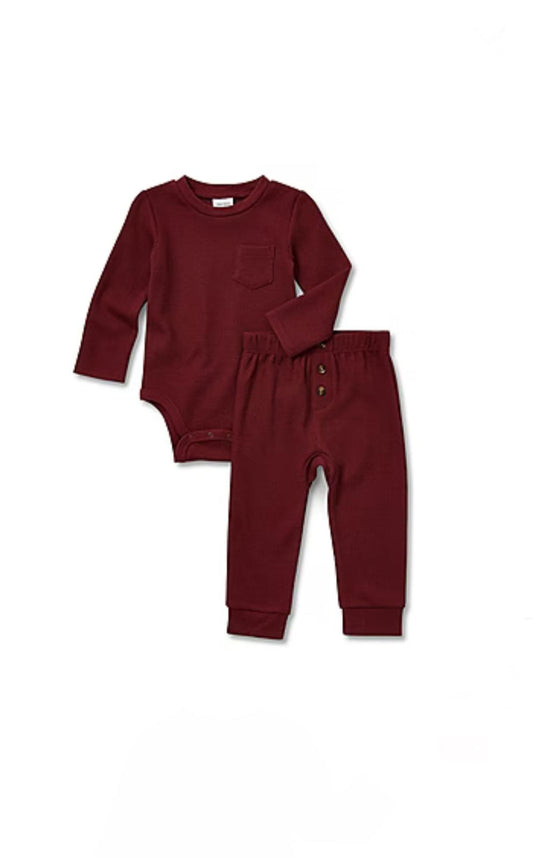 Okie Dokie 2pc Baby Boys Pinunder Suit  image 0
