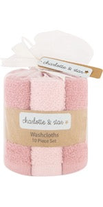 Charlotte & Star Washcloths 10pc set image 2