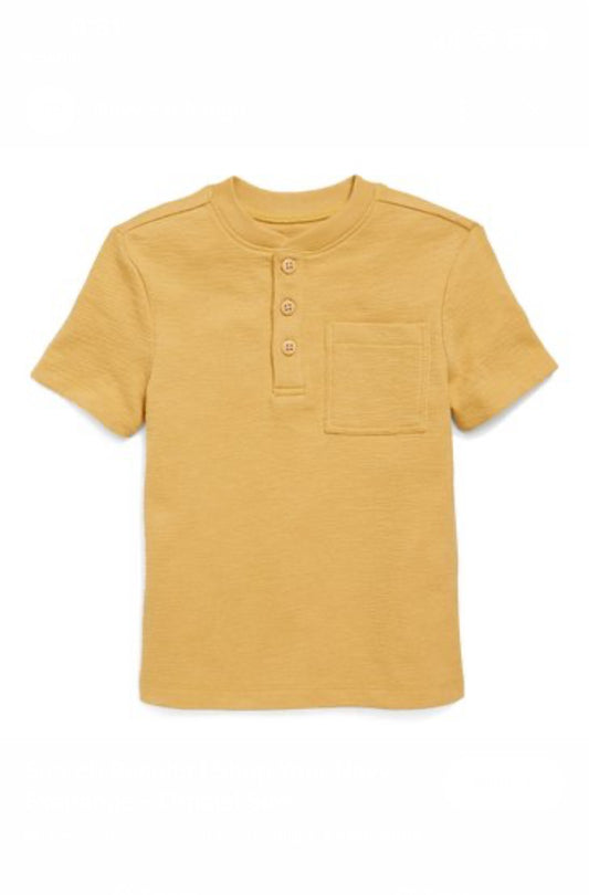 Short-Sleeve Henley Pocket T-Shirt
