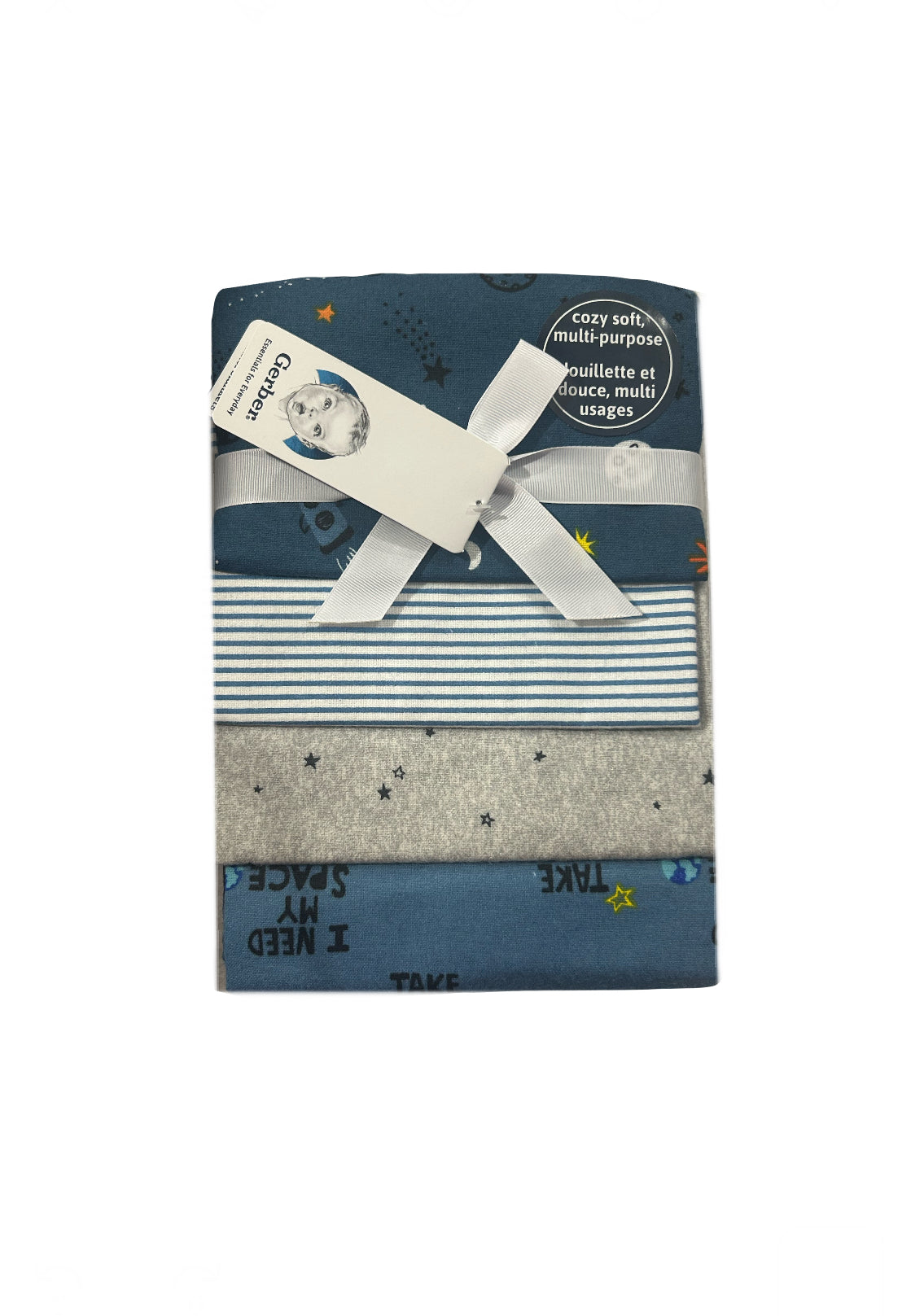 Gerber 4pk Flannel Blankets image 2