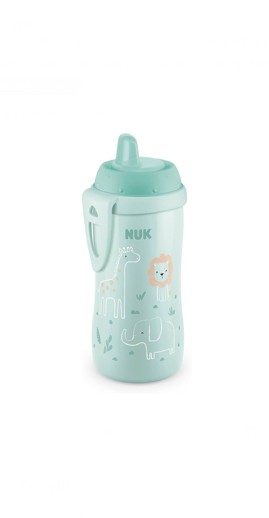 NUK Active Cup Spill Proof, Bite Resistant Hard Sprout Cup 10fl oz (300ml) image 0