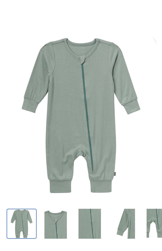 Modern Moments by Gerber Baby Neutral Super Soft Viscose footless, Long Sleeve Coverall (With Mitten Cuff for Newborn + 0-3m)