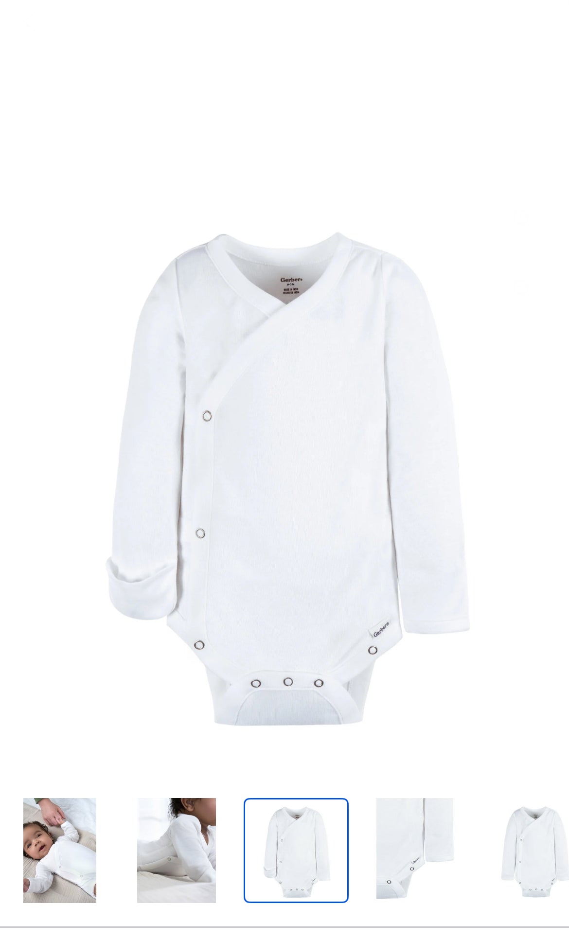 Gerber Long Sleeve Chemise Pinunder  image 0