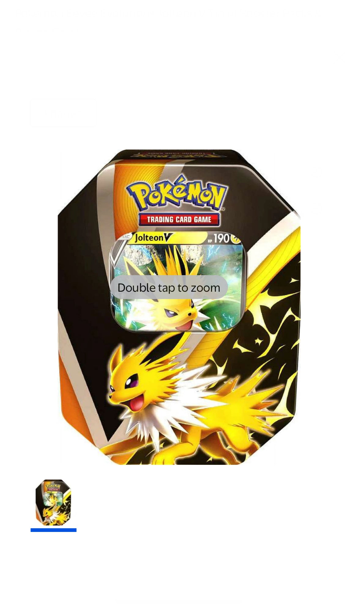 POKEMON D7 SPRING VERSUS HEROES TIN  (4 Booster Packs & Promo Card) image 0
