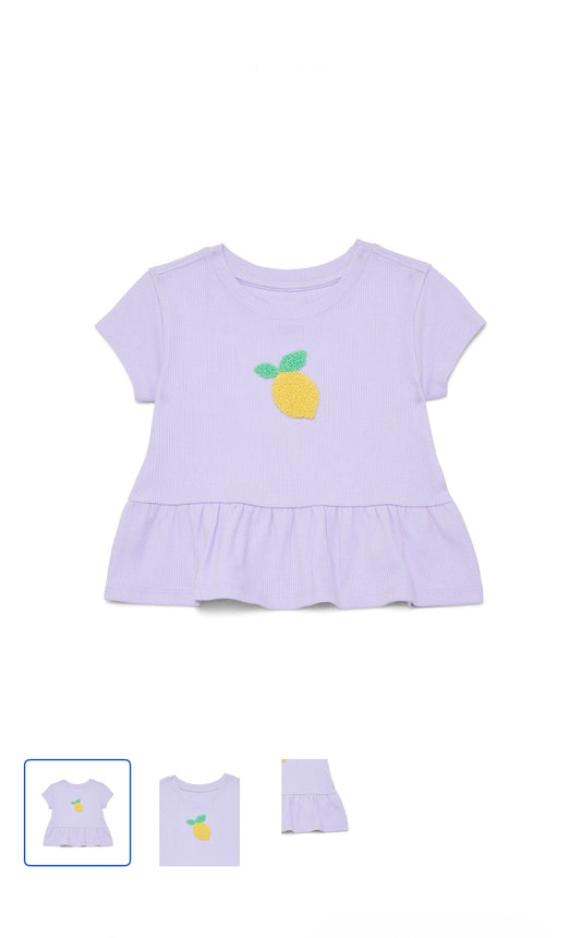 Wonder Nation Baby Girl peplum top