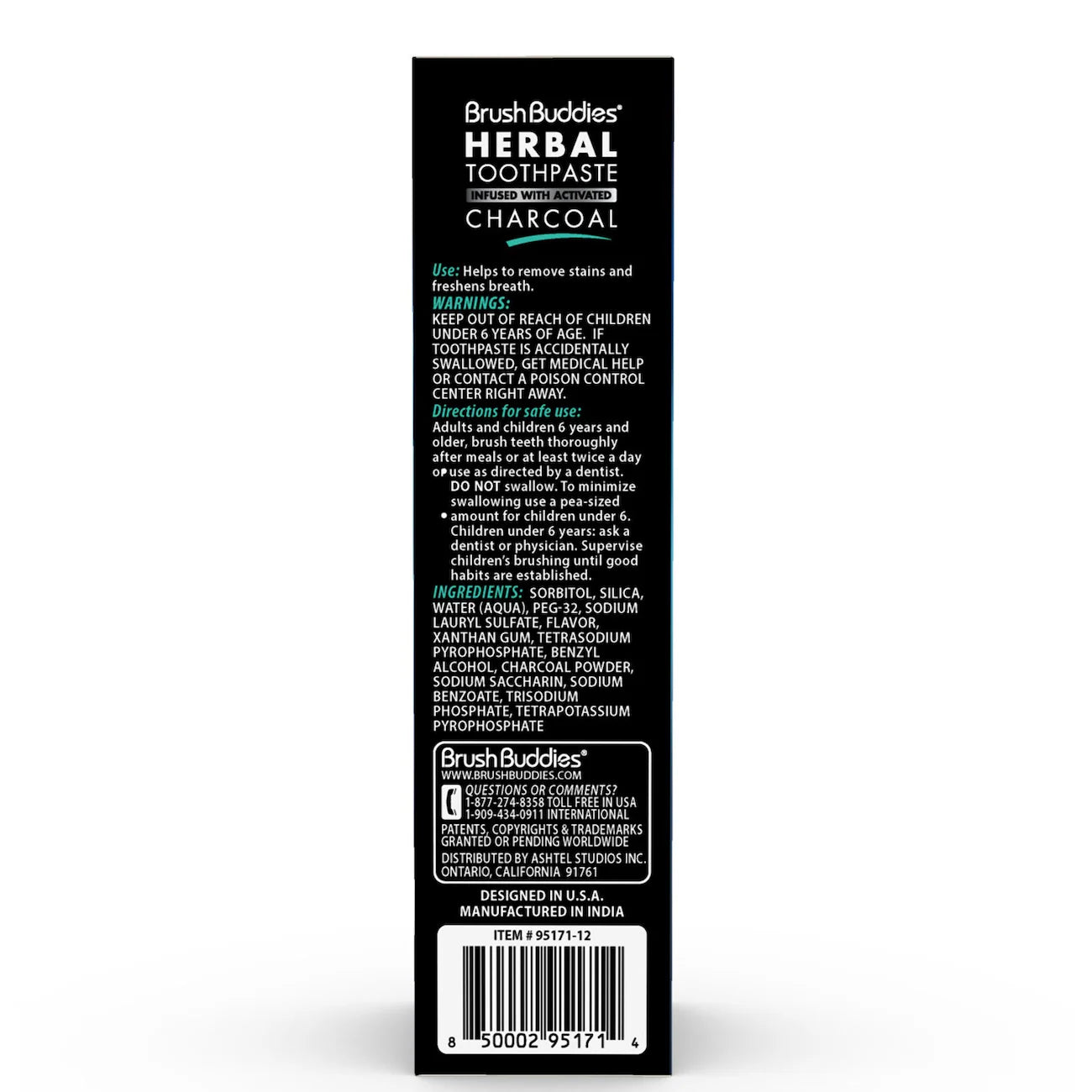 Herbal charcoal toothpaste image 1