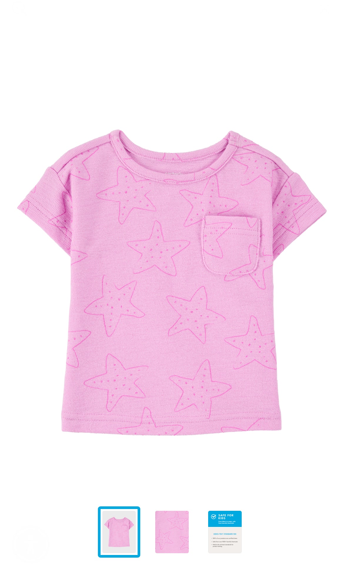 Carters Baby Girl Short-Sleeve Pocket Tee