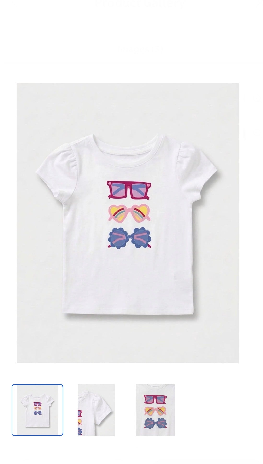 Wonder Nation Toddler Girls Graphic Tee with Puff Sleeves, Sizes 18M–5T