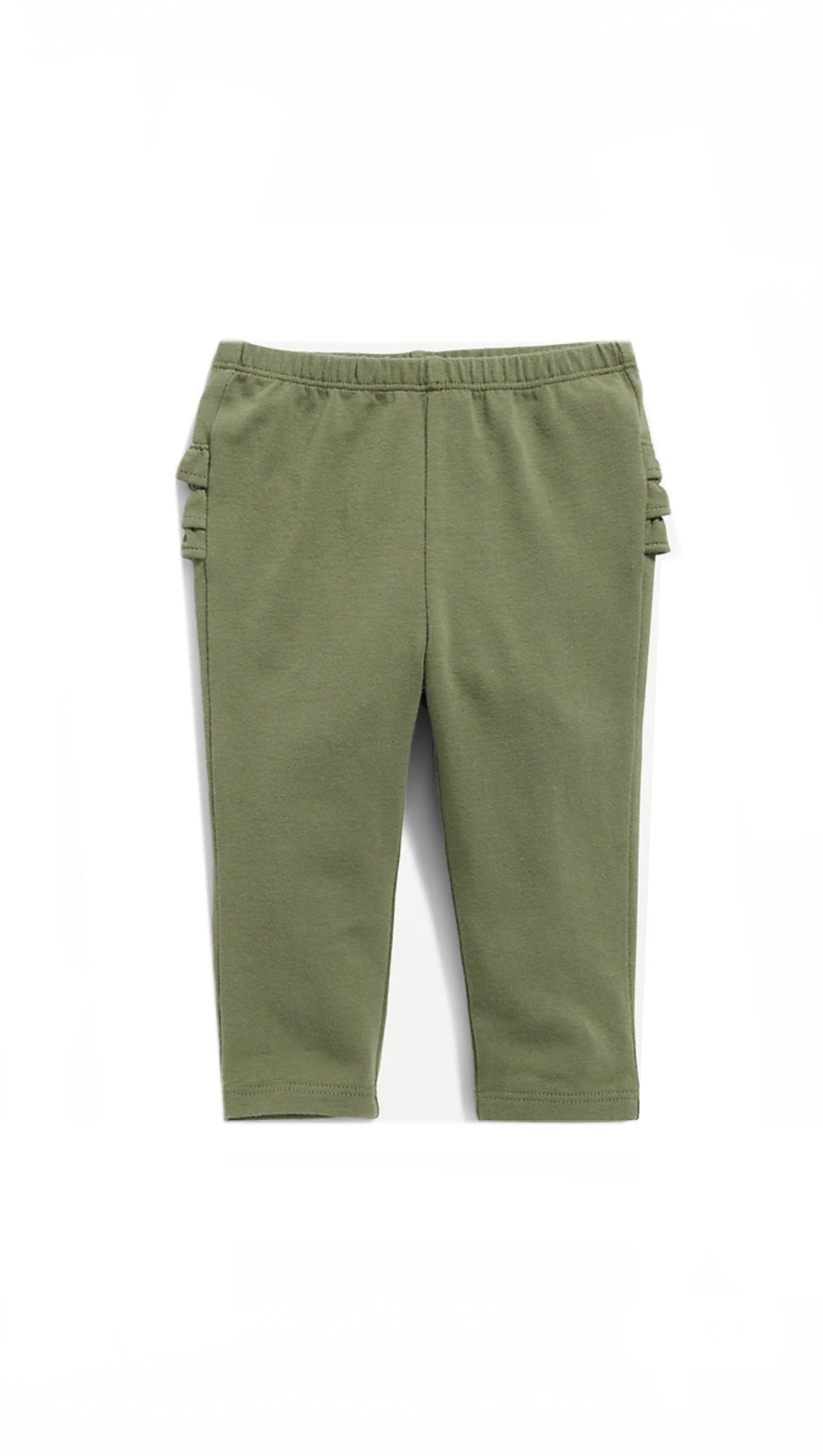 Old Navy Baby Girl's Ruffle Bottom Pull On Leggings