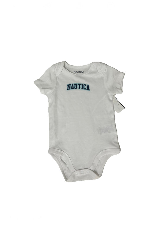 Nautica Baby Onesie – Soft White Bodysuit for Infants 6-9 Months