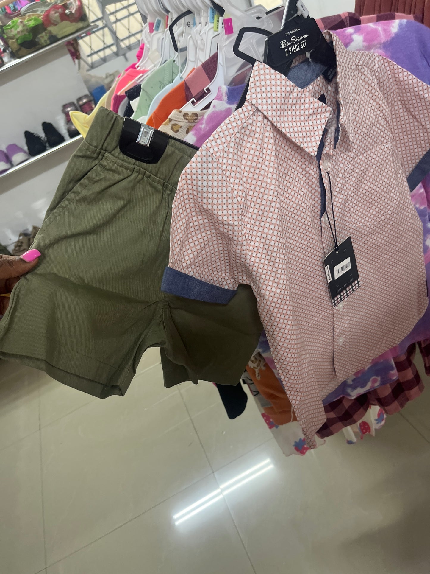 Ben Sherman 2pc button down set